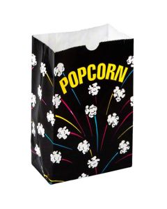 BR-3085-B BAG POPCORN 85OZ BLK 500/ 5.5X3.25X8.5