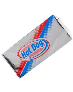 BR-5A10 BAG FOIL HOT DOG RED&BLUE 1M/CS 3.5X1.5X8.5