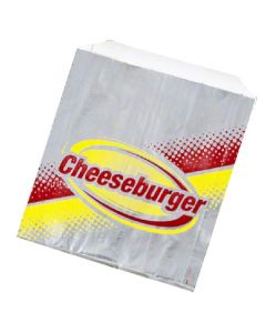 BR-5A22 BAG FOIL CHEESEBURG RED&YEL 1M/ 6X.75X6.5