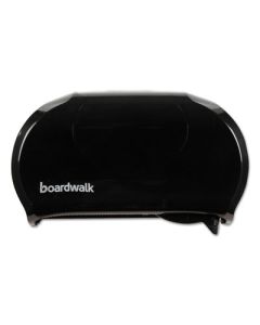 BWK1502 BOARDWALK STANDARD TOILET TISSUE TWIN TOILET TISSUE DISPENSER, 13" X 6.75" X 8.75", BLACK, EA