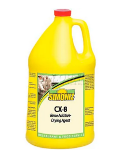 SZ-C0710004 SIMONIZ C0710004 DISH RINSE ADDITIVE CX-8 1GALLON, 4/CS