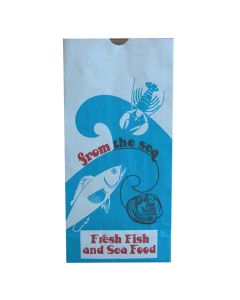 CD-1/4PECK BAG PPR 1/4 PECK SHELLFISH 500 WHT/RD 6.5X4X13.25