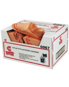 CH-0067 WIPER PRO QUAT RED/RED ST MED 13X21 150/CS