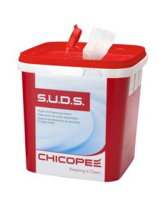 CH-0721 WIPER SANITIZING QUAT RED 12X10 1 BUCKET & 6 RLS