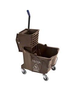 CI-3690469 BUCKET/WRINGER BROWN 35 QT BROWN SIDE PRESS WRINGER