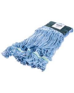 CI-369448B14 CARLISLE FOODSERVICE 369448B14 FLO-PAC MEDIUM 18", SYNTHETIC/COTTON 4PLY, WET MOP WITH GREEN BAND EA
