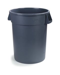 CI-84103223 CARLISLE BRONCO ROUND WASTE CONTAINER 32GAL, GREY, EA