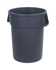 CI-84104423 CARLISLE BRONCO ROUND WASTE CONTAINER 44GAL, GREY, EA