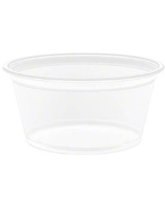 DA-200PC CUP PLAS SOUFFLE 2OZ CLR 2500/ PP LID: PL200N