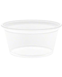 DA-200PC CUP PLAS SOUFFLE 2OZ CLR 2500/ PP LID: PL200N