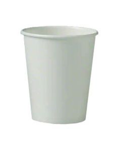 SO-370-W SOLO WHITE SINGLE SIDED POLY PAPER HOT CUP 10oz 1000/CS