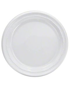 DA-9PWF PLATE PLAS 9" WHT GLOSSY 500/CS