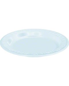 DA-9PWQR PLATE FM 9" WHT LAM 500/cs LAMINATED