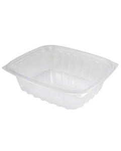 DA-C24DER CONT PLAS 24OZ CLR RECT 504/ PS 6.5X7.5X2 LID C32DLR