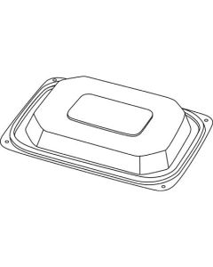 DA-C64DDLR LID PLAS CLR DOME LRG RECT PS FITS 48,64&PLTR CLEARPAC 504/