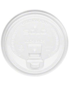 SO-LK316W SOLO LK316W-0007 TRAVELOCK HOT CUP LID WHITE POLYSTYRENE, DOME, SIP HOLE, RECLOSABLE 1000/CS