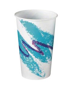 SO-RW16-J CUP PPR COLD 16-18OZ JAZZ 1000 DSGN WAXED LID L16BLN