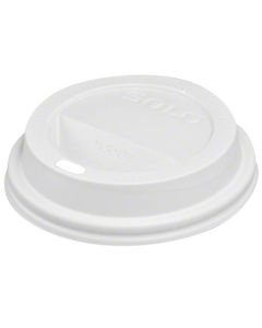 SO-TLP316 SOLO TLP316-0007 TRAVELER® HOT DRINK CUP LID 3.7" X 0.7", WHITE, POLYSTYRENE, DOME, CAPPUCCINO STYLE, SIP HOLE, LID FOR 316/420/424 HOT DRINK CUP (1000 PER CASE)