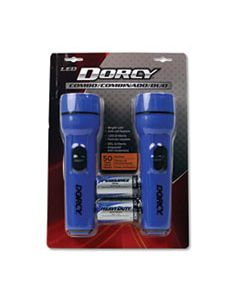 DCY412594 LED FLASHLIGHT PACK, 1 D BATTERY (INCLUDED), BLUE, 2/PACK