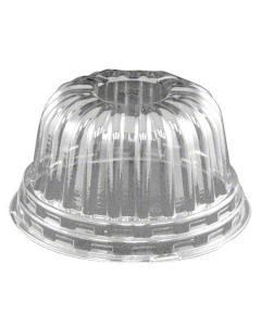 DF-DC58  DFI DC58 CLEAR 5" X 2 5/8" PS DOME LID FOR DC-5, DC-8 & DC-12 DESSERT CUPS (500/CS)