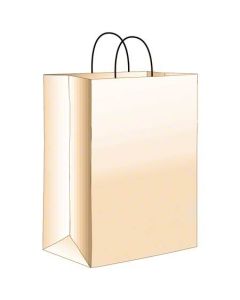 DU-88206 DURO BAG 88206 SHOPPING BAG 10"X6-3/4"X12", BISTRO, WHITE, 250/CS