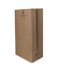 DU-20HT-K-400 BAG 20# 50#BW KRAFT HUSKY TALL HEAVY DUTY 400/BD