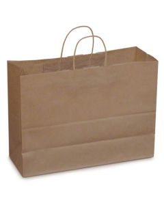 DU-16612-K BAG SHOP TOTE KRAFT 65#BW W/H 16X6X12 RECYL 250/CS