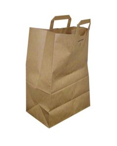 DU-88885 BAG 1/6-70#BW EZ TOTE 300/CS PLAIN HANDLES UP KRAFT