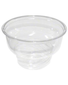 FK-DE8 CONT PLAS 8 OZ CLR DESSERT 1M/ PET LID FK 16/24 SERIES