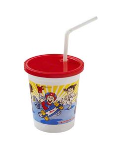 FK-SC12W-OS CUP PLAS KIDS 12OZ OUTDOOR 500 COMBO CUP/LID/STRAW PP
