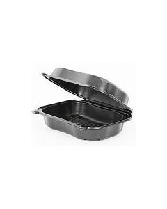GEN-CLX205A-3L LRG. HINGED RECTANGLE 9.31 X 7.03 X 2.88 BLACK 300/CS