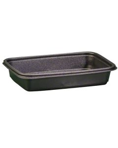 GEN-FPR024 CONT PLAS 24OZ BLK RECT 300/ BPP MICRO 8 .75X6X1.5
