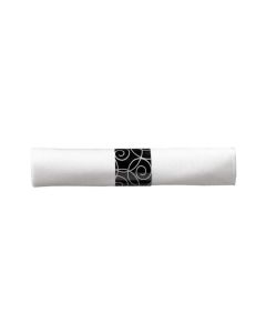 HM-119971 HOFFMASTER 119971 LINEN-LIKE CATERWRAP PRE-ROLLED NAPKIN 17"X17" OPEN, 8" X 8.5" FOLDED, WHITE, AIRLAID, 100/CS