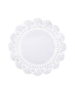 HM-500236 HOFFMASTER 500236 LACE DOILY 8", WHITE, PAPER, CAMBRIDGE 1000/CS