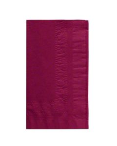 HM-602-D24 NAP DINNER BURGUNDY 15X17 2PY 1/8FLD 8/125 1000/CS