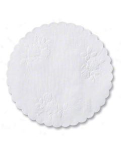 HM-DL04SP DOILY 4" ROSE LINEN SOLID EMBOSSED 1000/CS