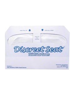 HS-DS-5000 COVER TOILET SEAT HALF FOLD 250/PK 20/CS DISCREET