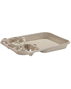 HU-20990 TRAY FIBER W/2 CUP HLDR 100/CS FILM HLDS CUP 8-44OZ