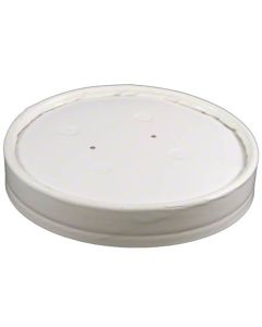 HU-71870 LID PPR WHT 8-16 VENT 1000/CS FITS 6/8/10/12/16 CONT