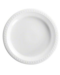 HU-81210 HUHTAMAKI 81210 PLASTIC PLATE 10.25 WHITE HW 4/125/CS