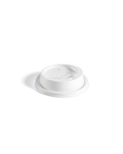 HU-89437 LID PLAS 10 OZ WHT DOME 1000/C SINGLE WALL