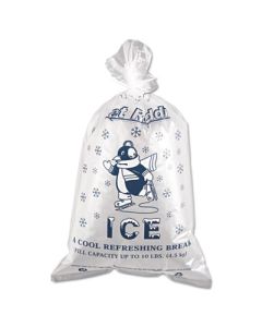 IBSIC1221 INTEGRATED ICE BAGS, 1.5MIL, 12" X 21", CLEAR, 10LB CAPACITY, 1000/CS