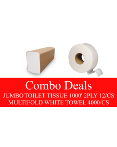 NP-JTPMFCOMBO JUMBO TOILET TISSUE & MULTIFOLD TOWEL COMBO DEAL