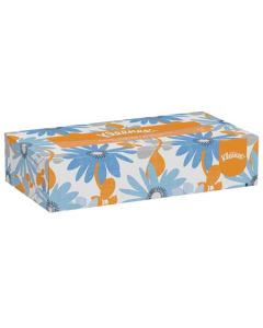 KC-21606 KLEENEX 21606 FACIAL TISSUE 8.4" X 8" SHEET, 2-PLY, WHITE, FLAT, 48/125CT (6000 SHEET PER CASE)