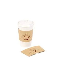 ME-1680CS-10S20 MERIT VINTAGE KRAFT SLEEVE FOR 10-20OZ HOT CUPS PRINTED 1000/CS