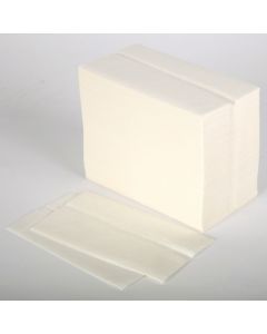 ME-32151 TALL FOLD NAPKIN, WHITE, 1 PLY, 13” X 6.7” 20/500/CS
