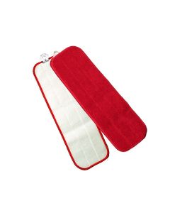 MFFM18RD KNUCKLE BUSTER MICROFIBER VELCRO FLAT MOP, RED, 18" EA