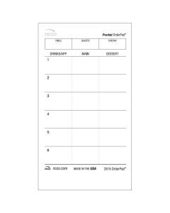 NC-2515SP NCCO 2515SP POCKET ORDER PAD WITH COVER 2" X 5" 5PK/CS 10BKS 100 CHECKS/BK 5000 CHECKS/CS