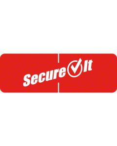 NC-P13SI-2 LABEL SECUREIT RED 1X3 40/ 250CT TAMPER EVIDENT