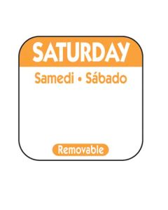 NC-R106R LABEL SATURDAY REMOV 1M/RL TRILINGUAL 1X1